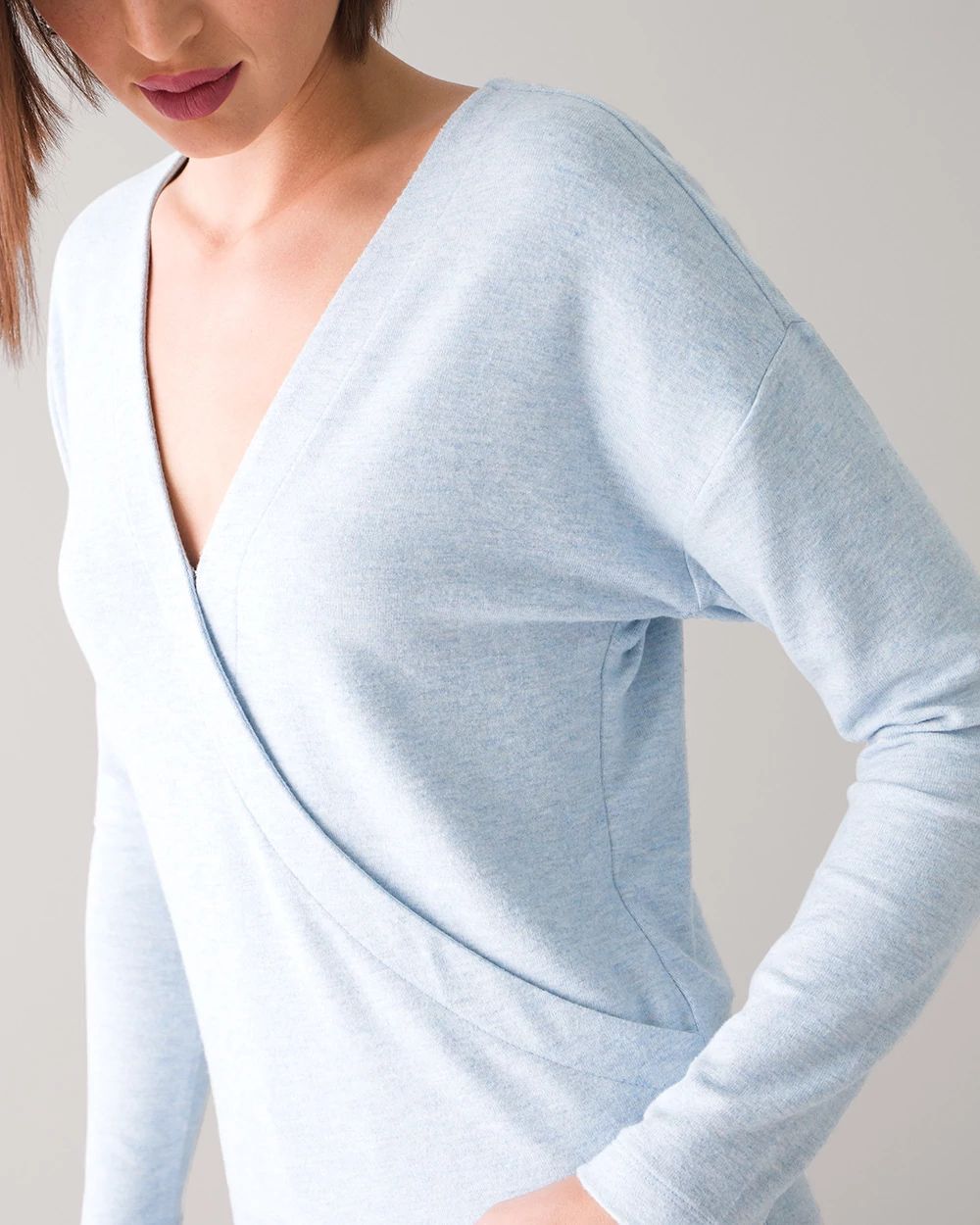 Knit Surplice Top