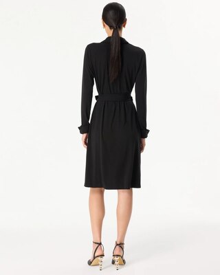 Collared Wrap Dress click to view larger image.