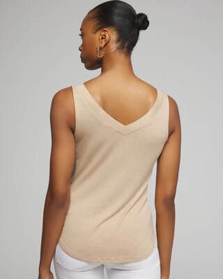 Outlet WHBM Sleeveless Double V-Neck Tank