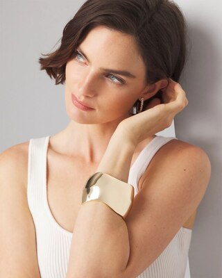 Sculptural Cuff Bracelet