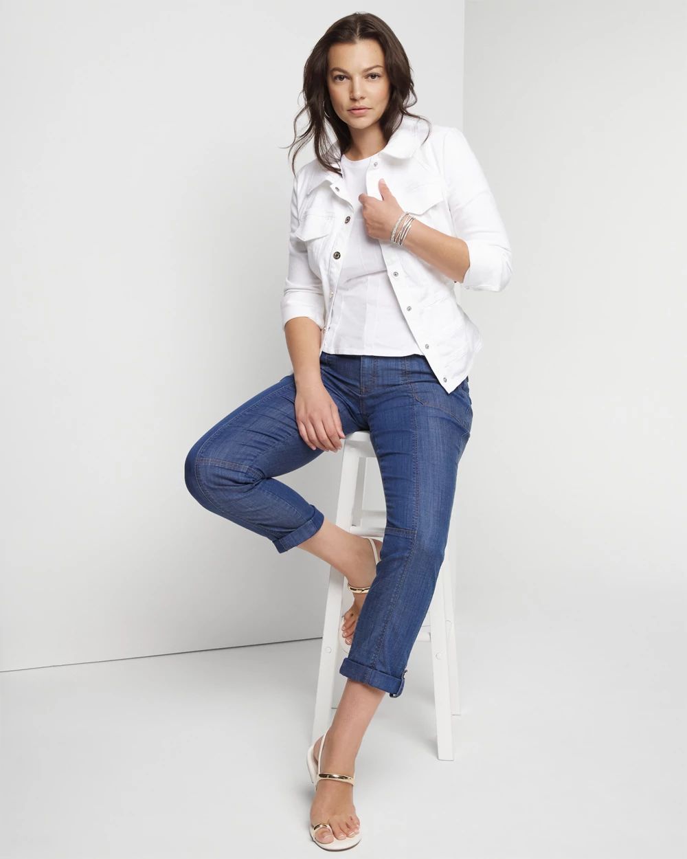 Mid-Rise Pret-a-Pedi Crop Pant