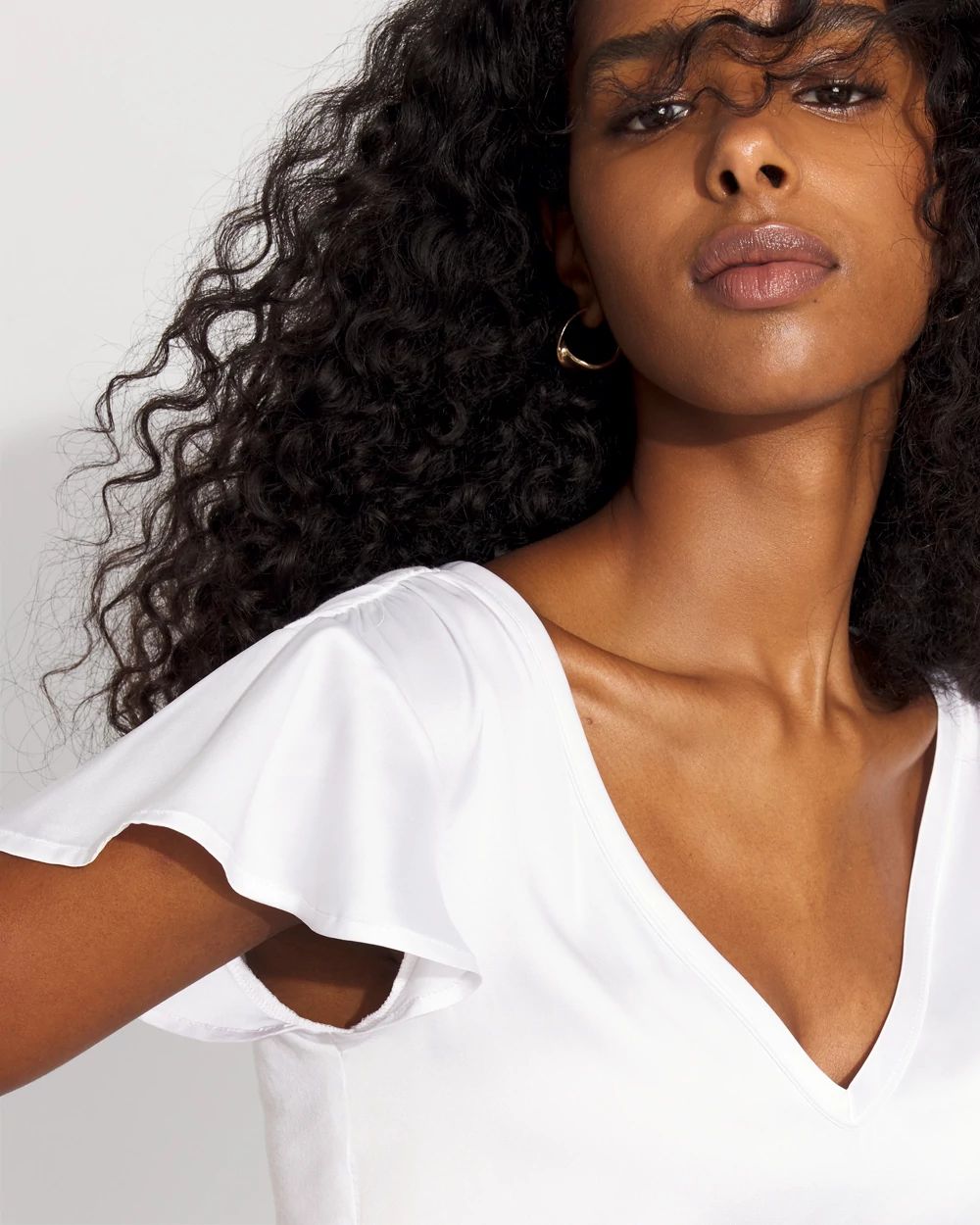 Satin-Front Glamgetter Tee click to view larger image.