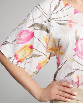 Outlet WHBM Elbow Sleeve V-Neck Kimono