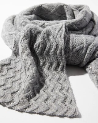 Rhinestone Patterned Scarf