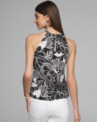 Outlet WHBM Braided Trim Halter Top