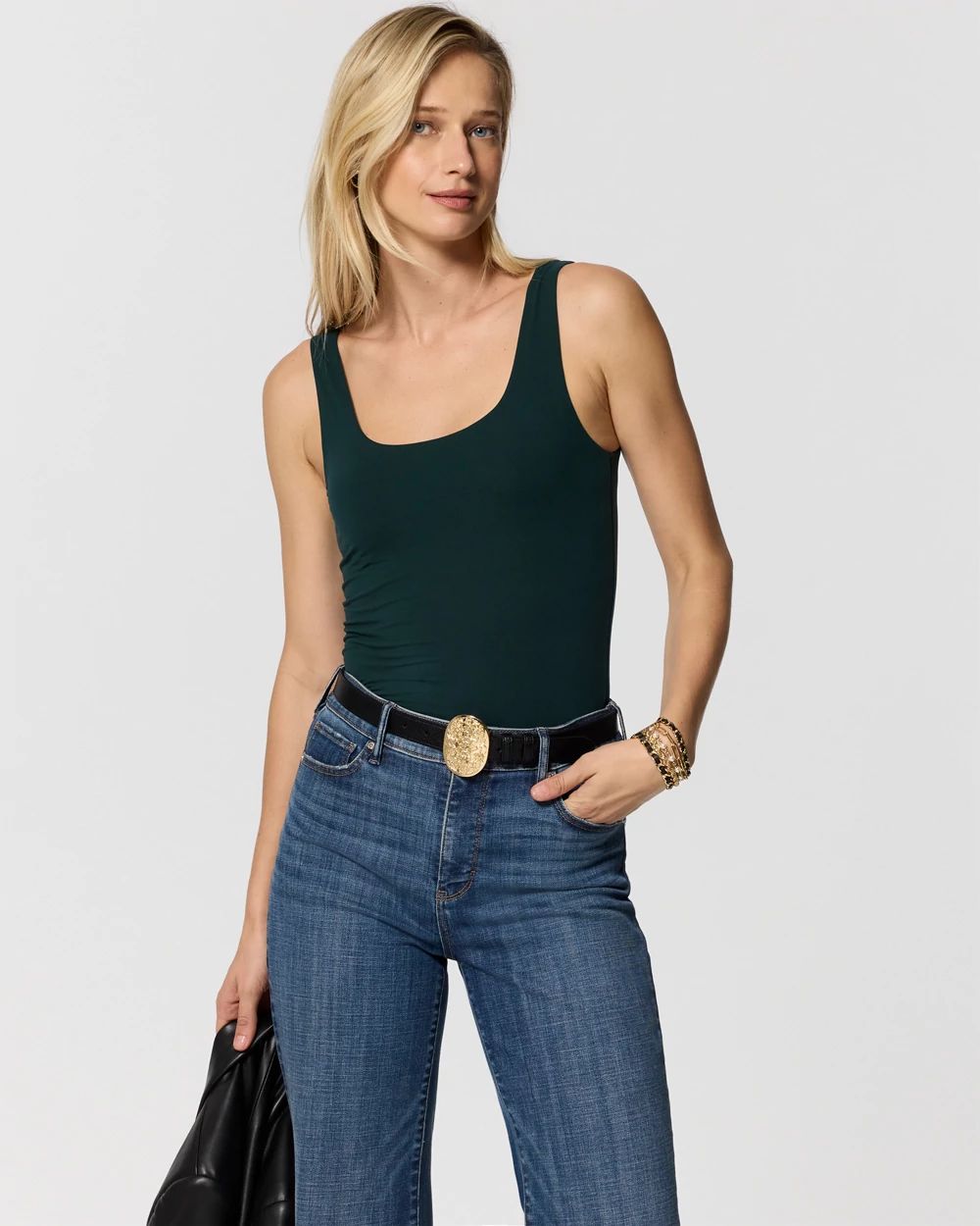 WHBM FORME™ All Ways Stretch Dual Neck Tank