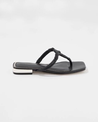Knotted Flat Sandal click to view larger image.