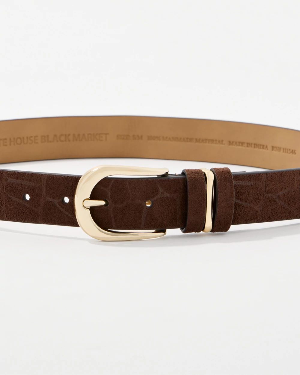 Sueded Croc Pant Belt click to view larger image.
