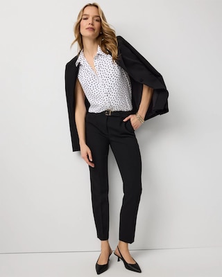 Mid Rise Elle Slim Ankle Pant