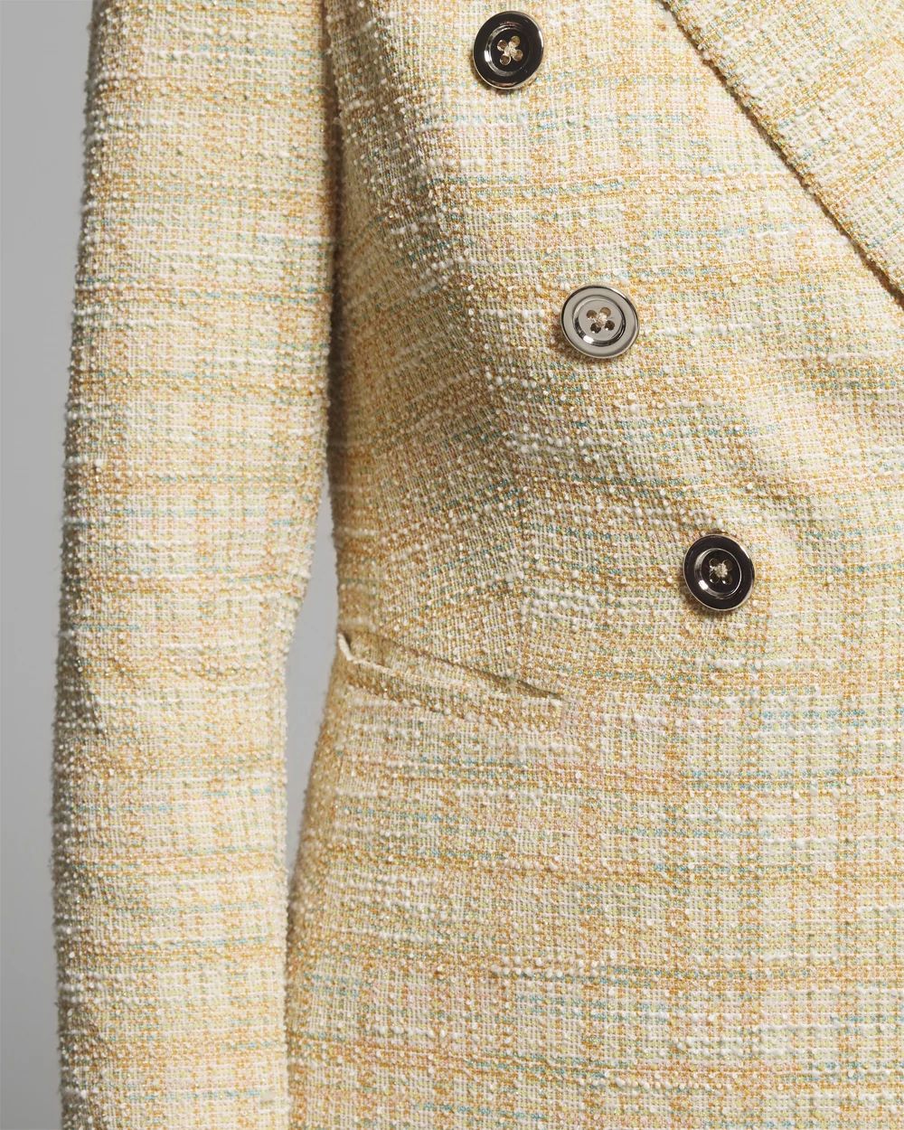 Outlet WHBM Double Breasted Boucle Blazer