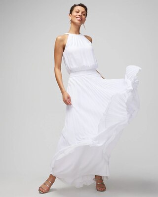 Braided Halter Maxi Dress