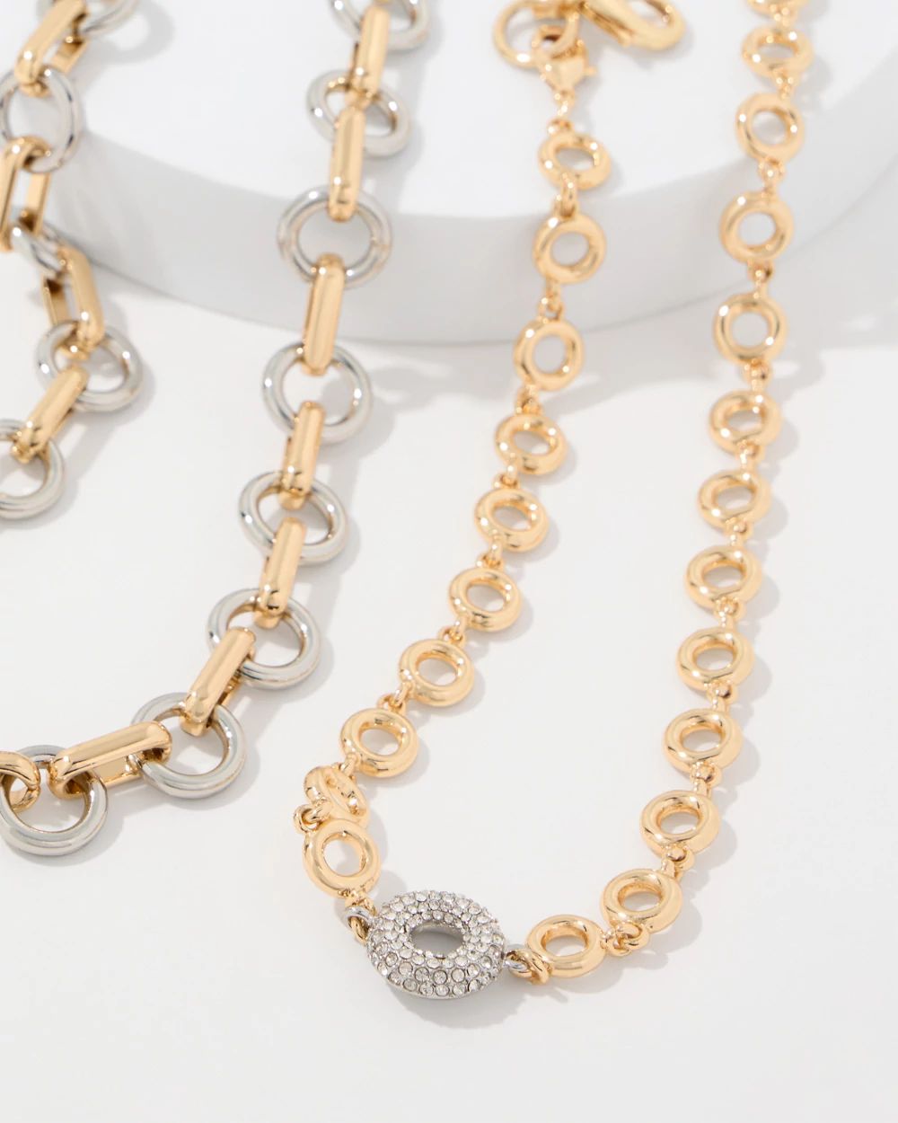 Links + Rings Convertible Necklace