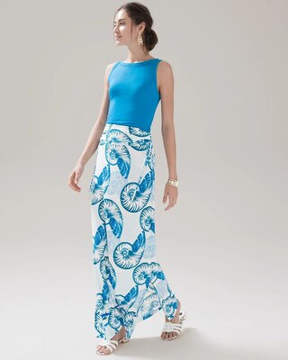 Convertible Matte Jersey Maxi Skirt/Dress