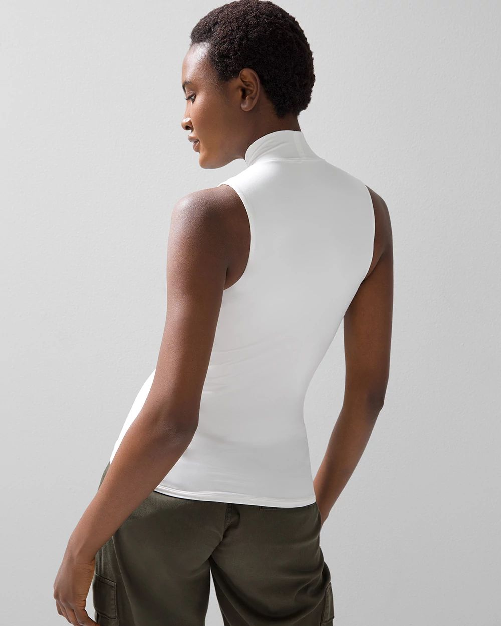 WHBM FORME™ All Ways Stretch Mock Neck Tank