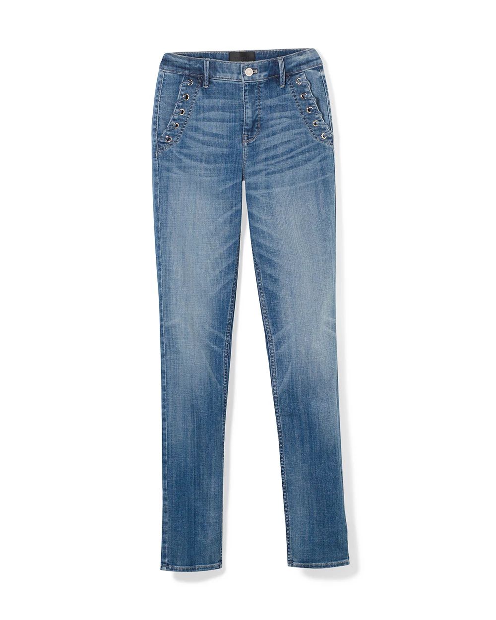 High-Rise Everyday Soft Denim™ Grommet Pocket Slim Jeans