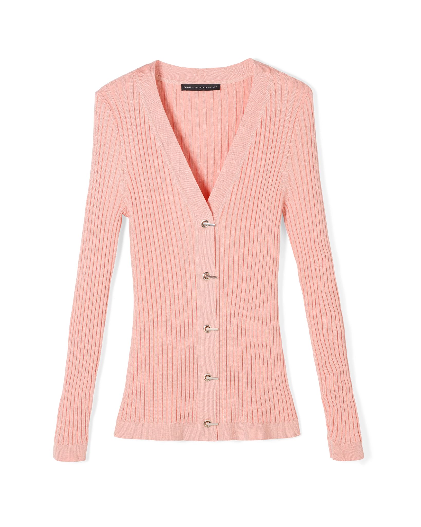 Long-Sleeve Rib Cardigan