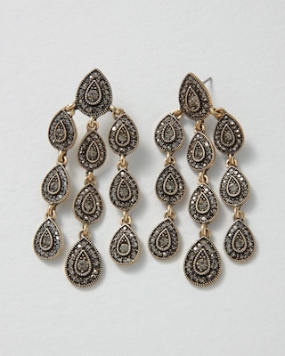 Teardrop Chandelier Earrings click to view larger image.