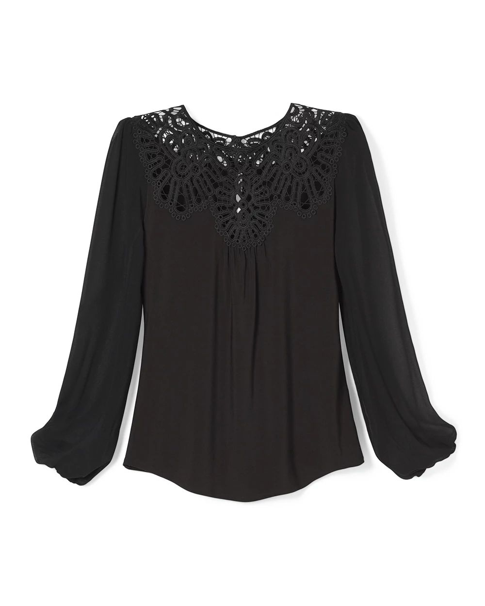 Matte Jersey + Lace Top