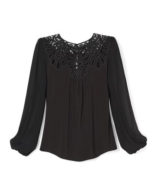 Matte Jersey + Lace Top