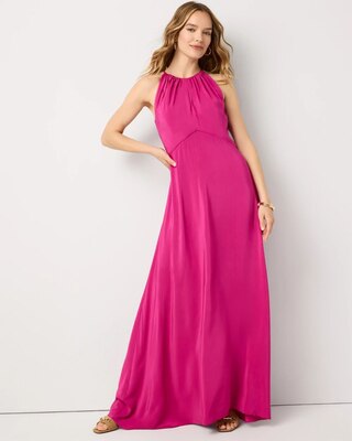 Graphic Floral Maxi Dress