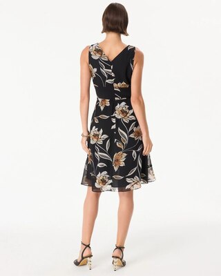 Ruched Chiffon Dress click to view larger image.