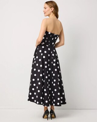 Strapless Fit + Flare Midi Dress click to view larger image.