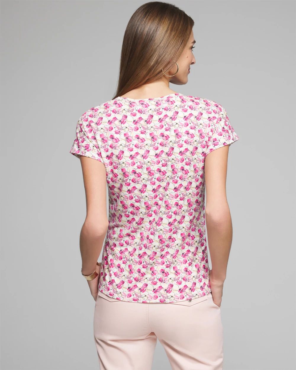 Outlet WHBM Scoop Neck Tee