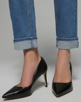 Outlet WHBM Mid-Rise Girlfriend Jean