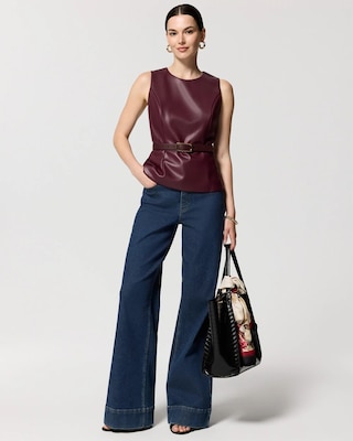 Faux Leather Top click to view larger image.