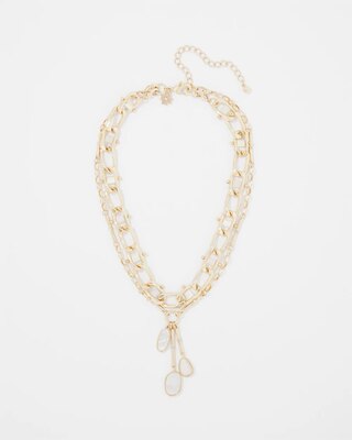 Mother of Pearl Charm Necklace click to view larger image.