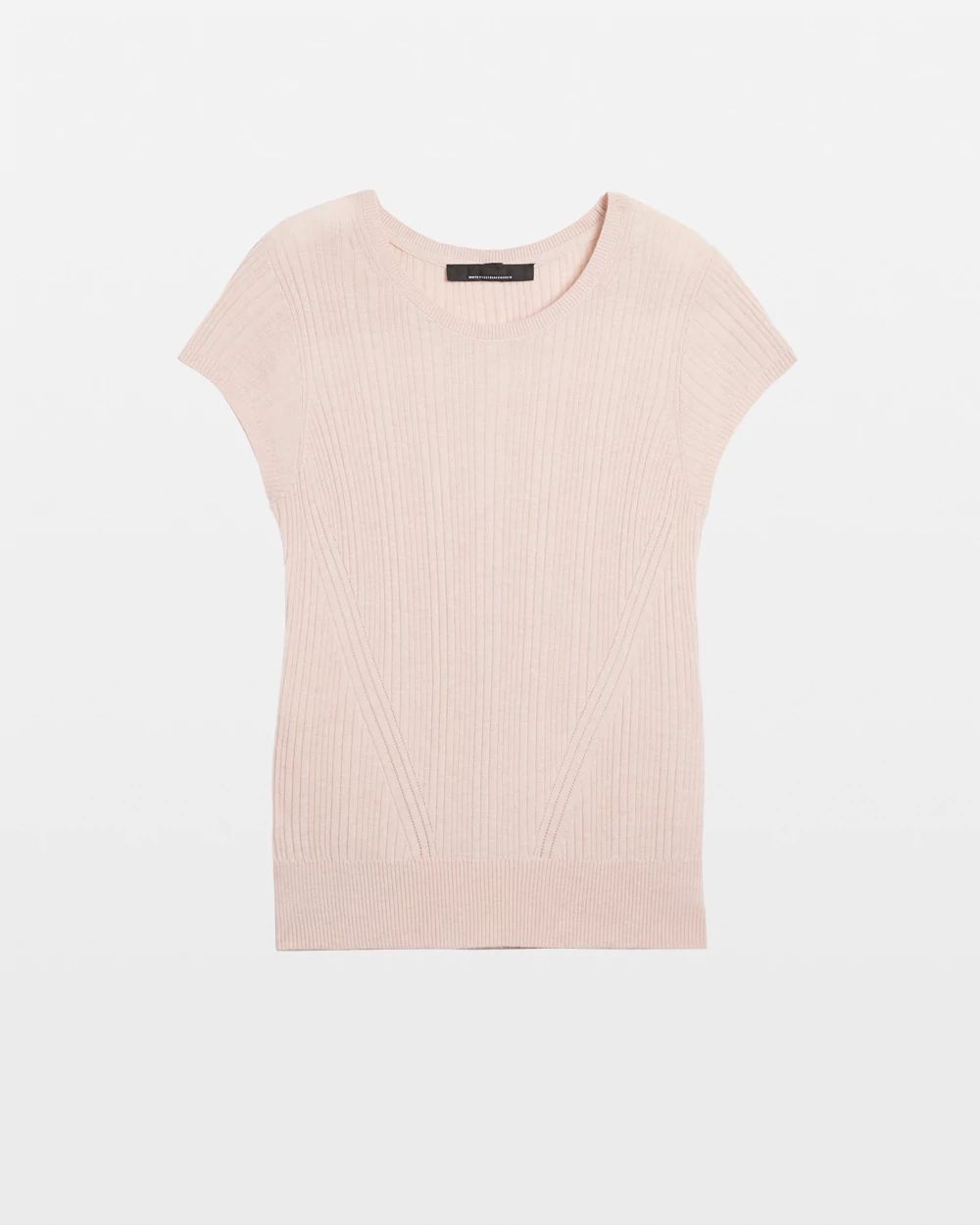 Cashmere Blend Short Sleeve Sweater