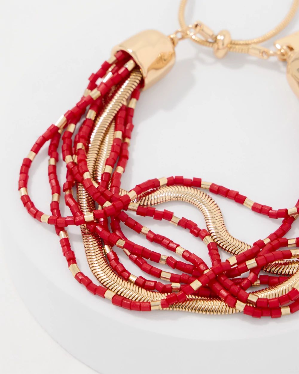 Seed Bead Multistrand Bracelet click to view larger image.