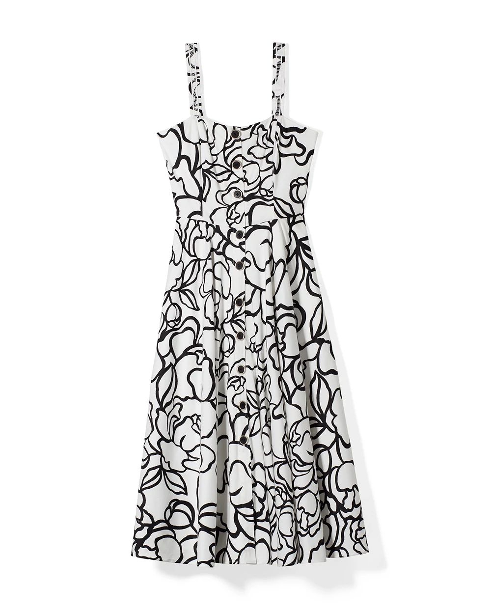 Sleeveless Fit-and-Flare Dress
