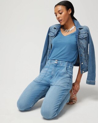 Extra High Rise Relaxed Tapered Ankle Jeans