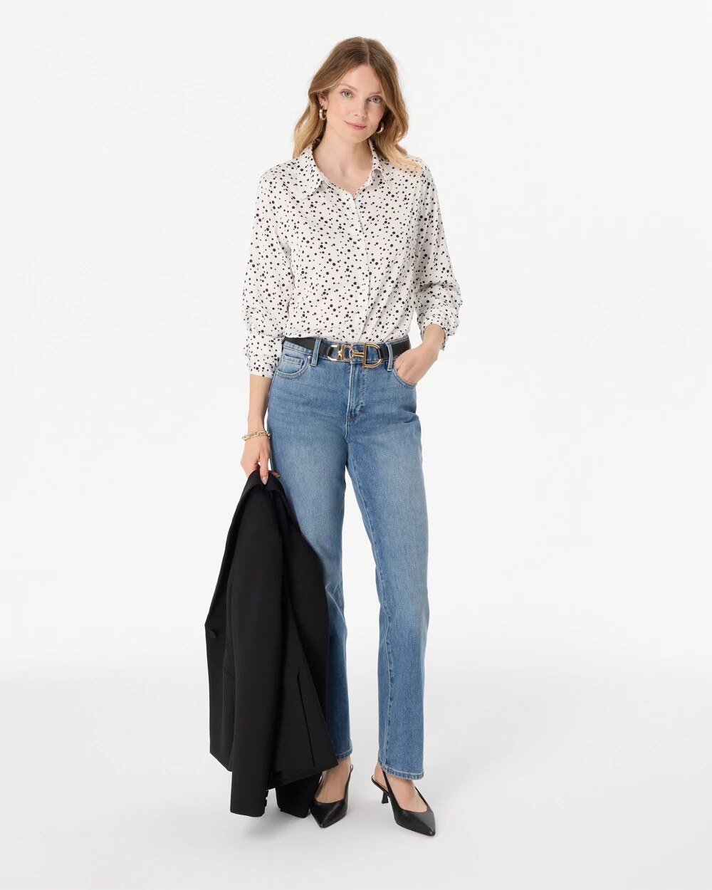 Petite Matte Satin Shirt