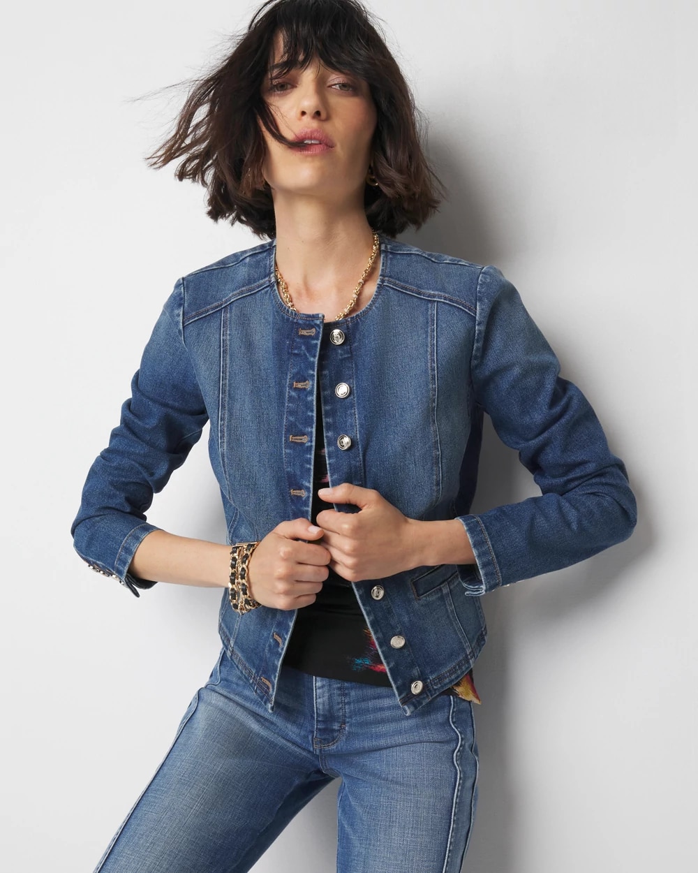 Cropped Denim Jacket