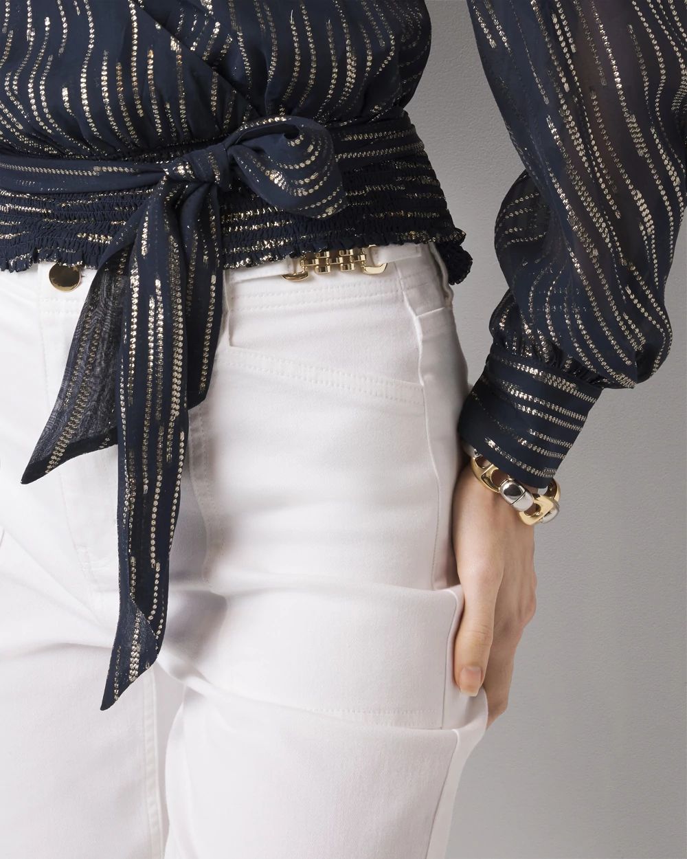Wrap Waist Blouse