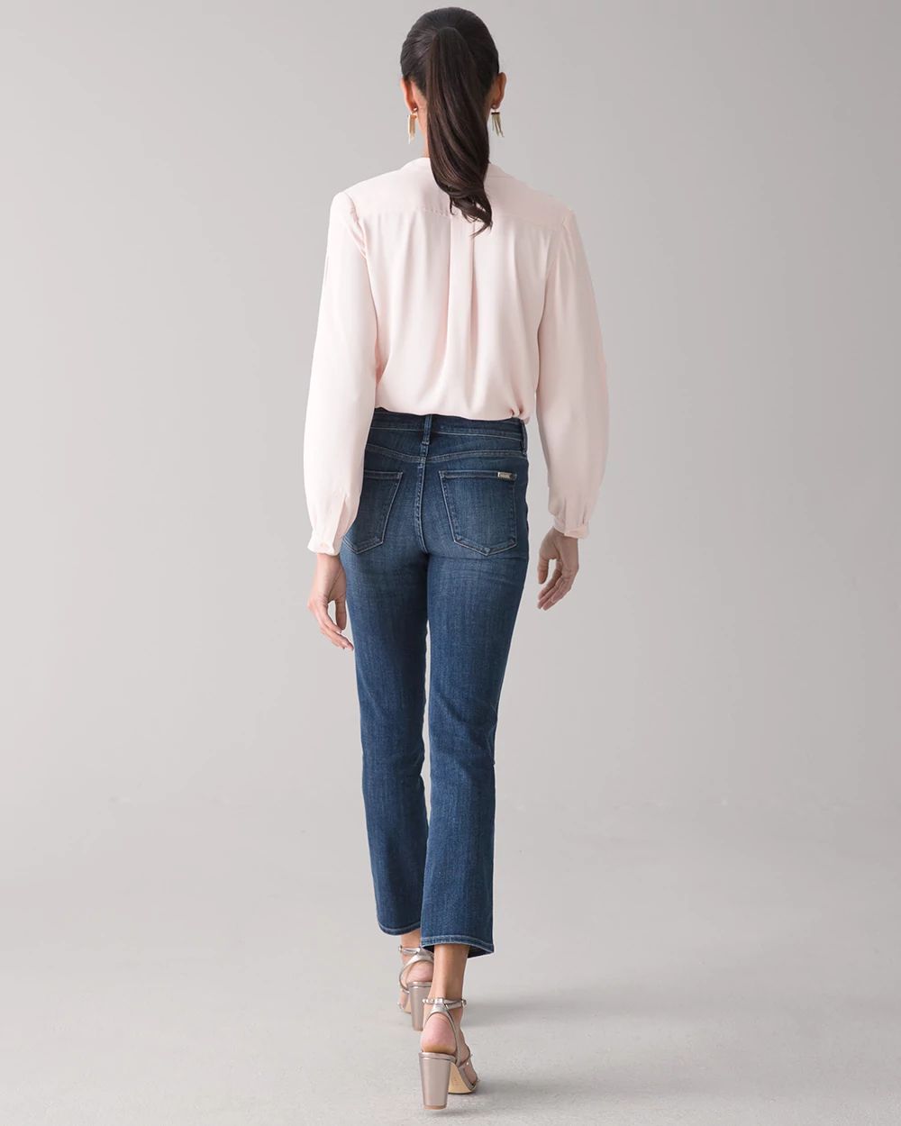 Curvy High-Rise Everyday Soft Denim™ Studded Cropped Jeans