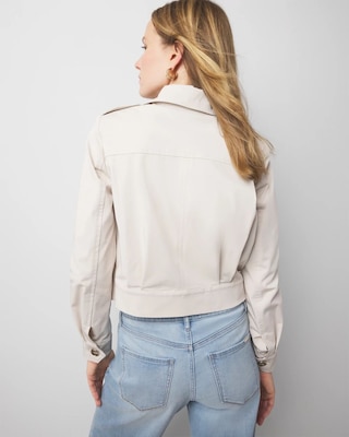 Petite Cropped Utility Jacket click to view larger image.