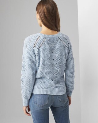 Chenille Cable Cutout Sweater click to view larger image.