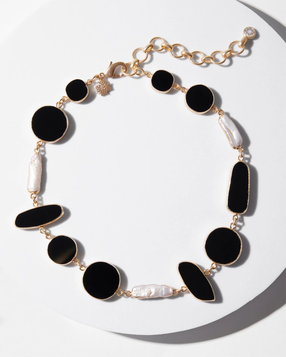 Gold Pearl Short Necklace