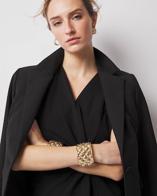 Gold Quilted Cuff