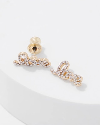 Love Letter Stud Earrings click to view larger image.