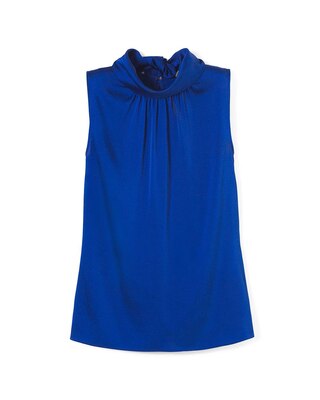 Sleeveless Tie-Back Shell Top