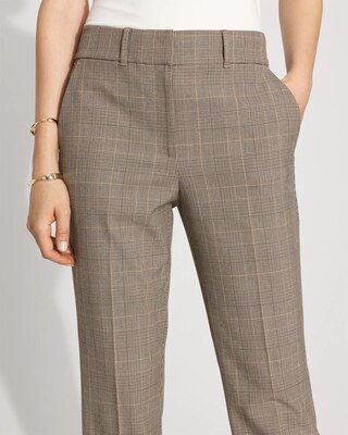 High-Rise Plaid Zoey Straight Pant click to view larger image.