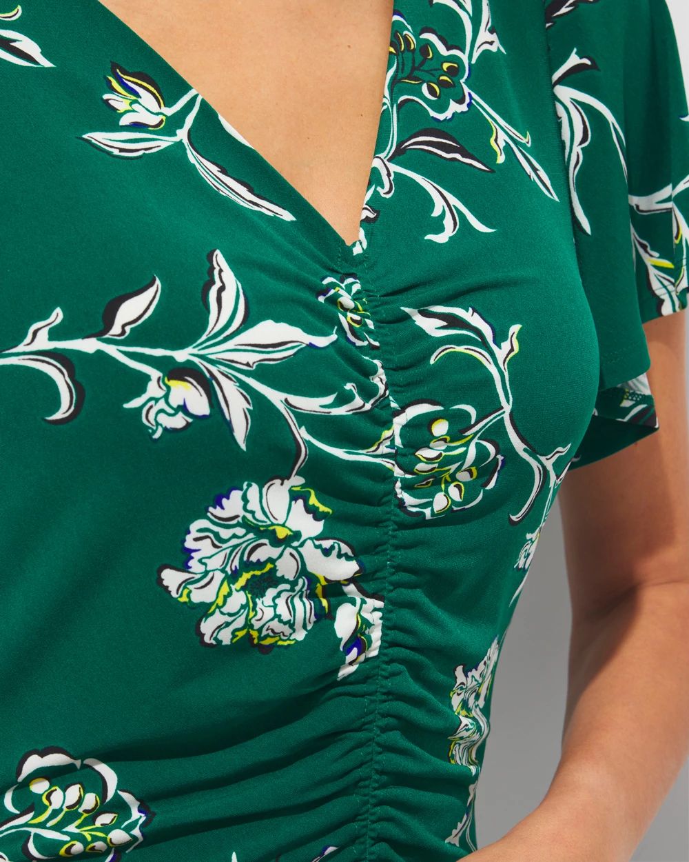Outlet WHBM Ruched Tee