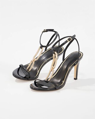 Strappy Sandal with Chain Detail