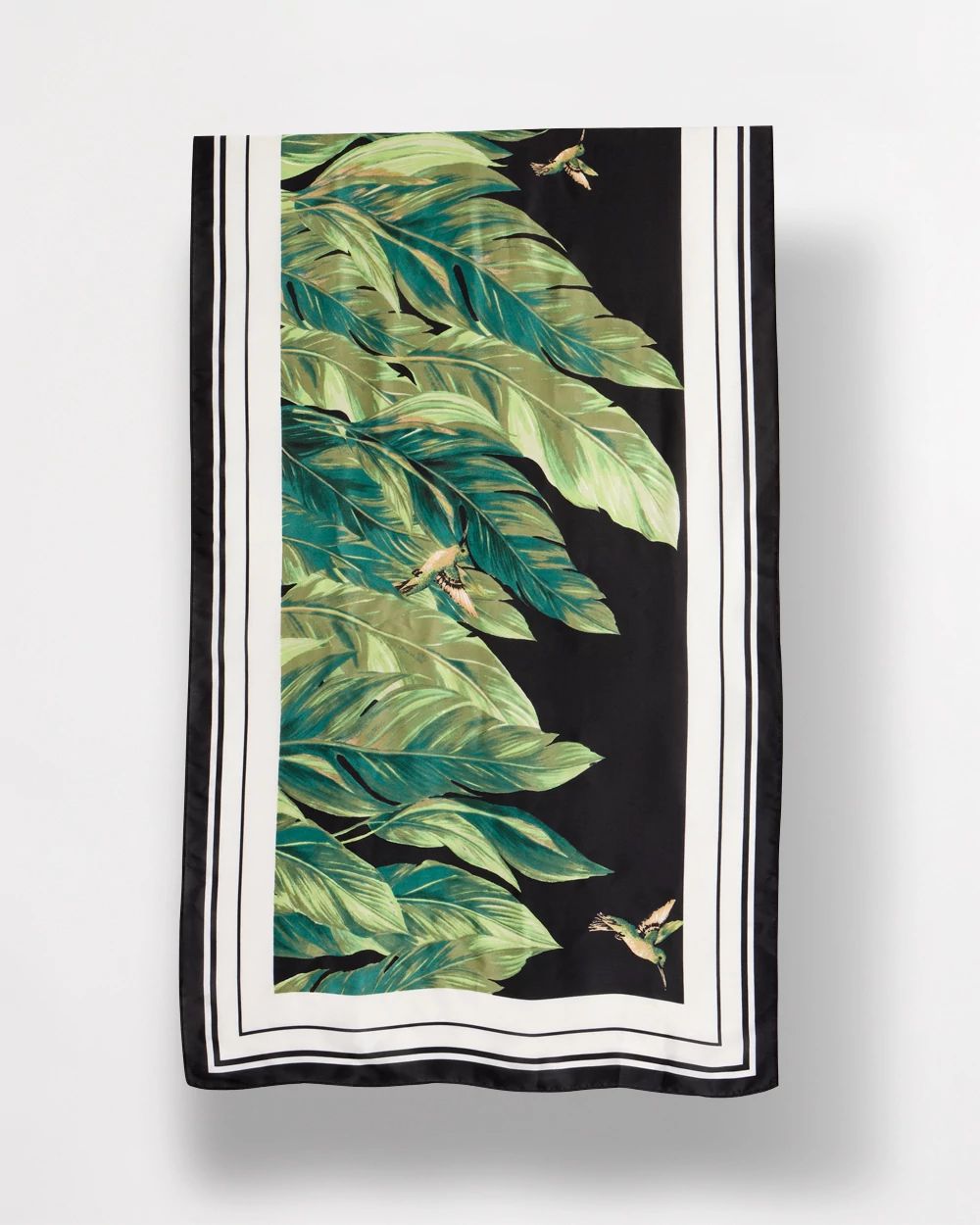 Tropical Print Oblong Scarf click to view larger image.
