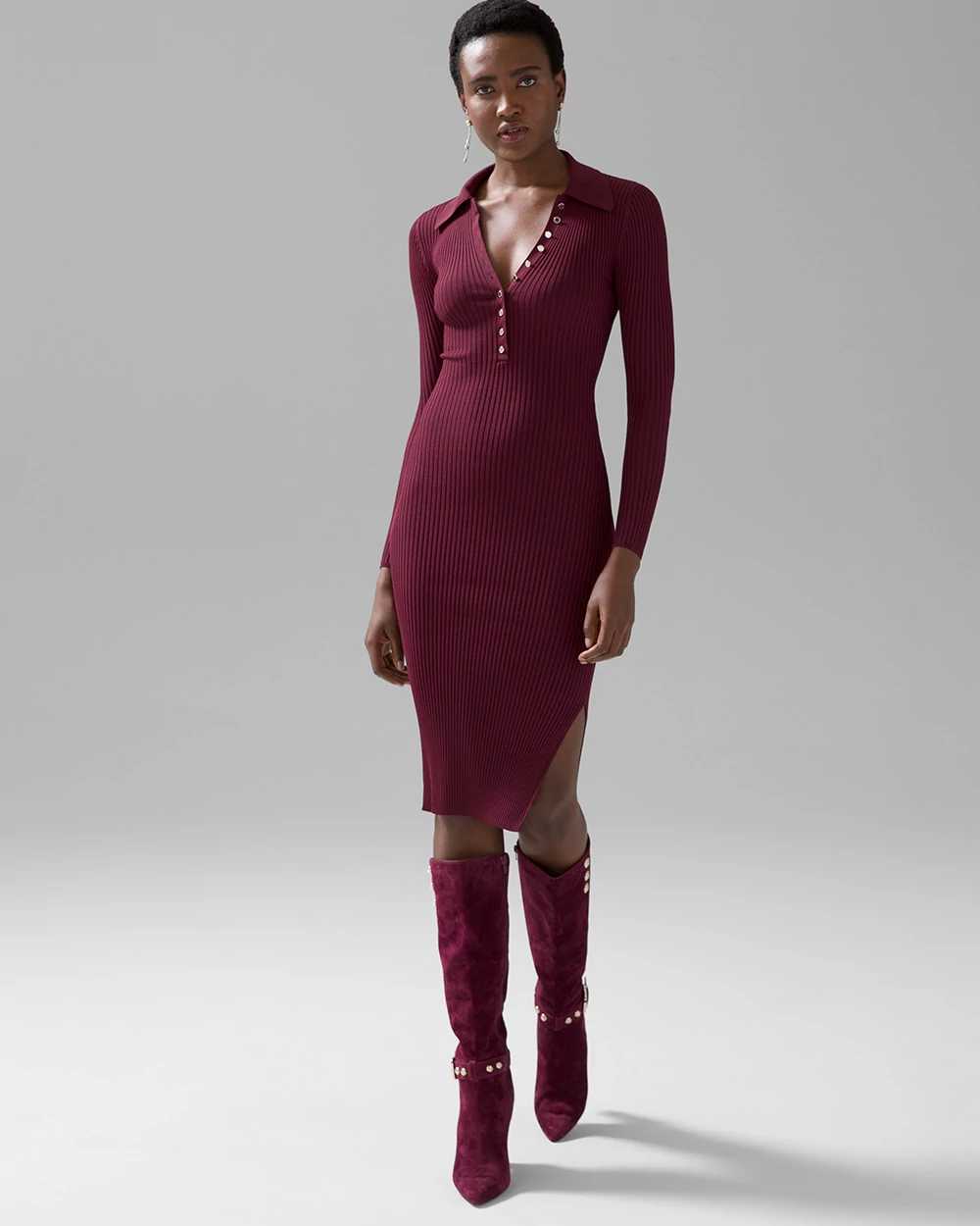 White house black market hot sale sweater dress