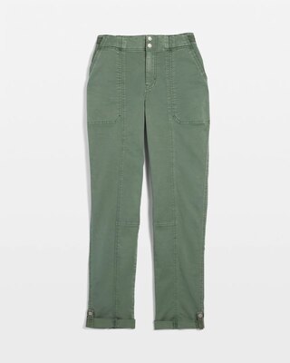 Mid-Rise Pret-A-Pedi Straight Crop Pants click to view larger image.